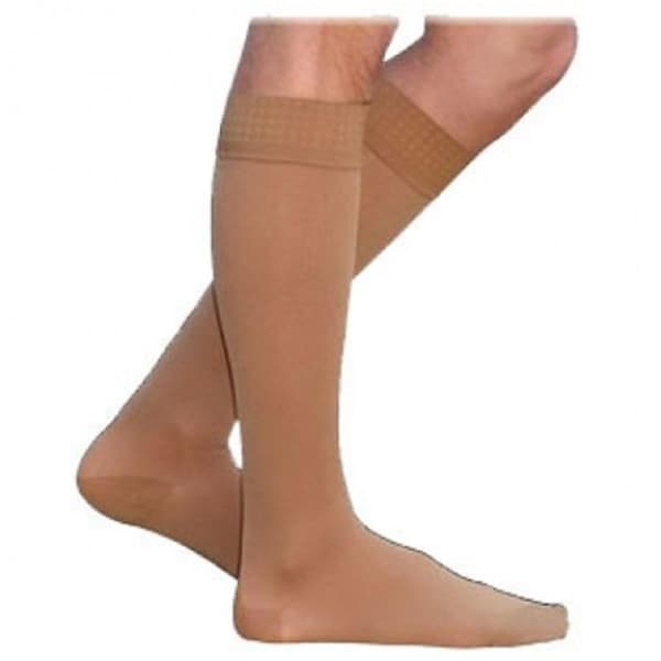 Sigvaris Cotton 232CMLM66-S 20-30 mmHg Mens With Grip Top Socks- Crispa - Medium- Long - 232CMLM66/S