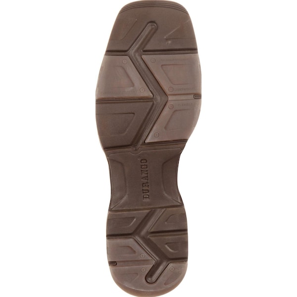 Durango Western Boot, 10.5 W, Leather, 11 in H, Vintage Brown - DDB0109