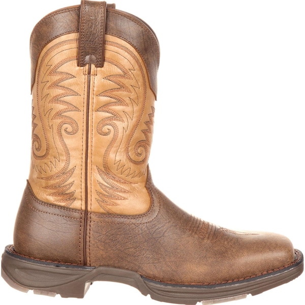 Durango Western Boot, 10.5 W, Leather, 11 in H, Vintage Brown - DDB0109