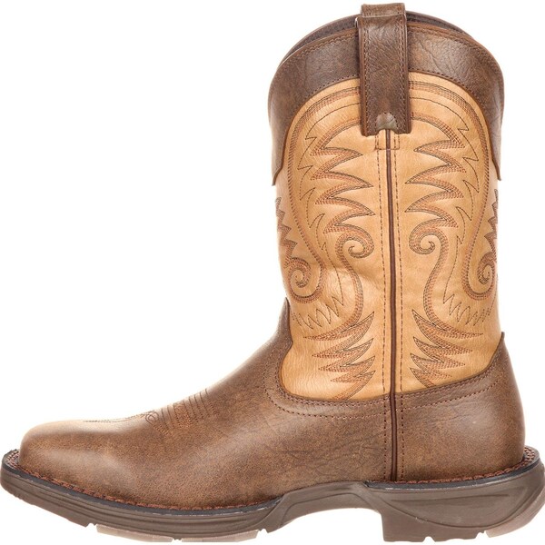 Durango Western Boot, 10.5 W, Leather, 11 in H, Vintage Brown - DDB0109