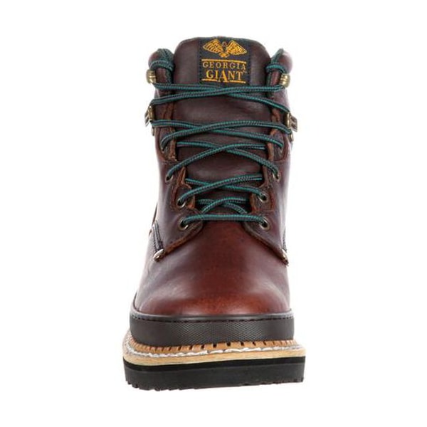 Georgia Boot Giant, Men's Giant Work Boot, 11 W, Leather, 6 in Height, Brown - G6274