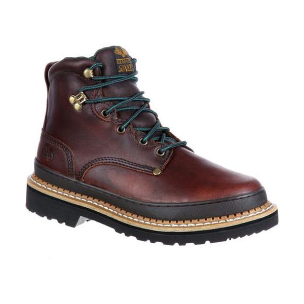 Georgia Boot Giant, Men's Giant Work Boot, 11 W, Leather, 6 in Height, Brown - G6274