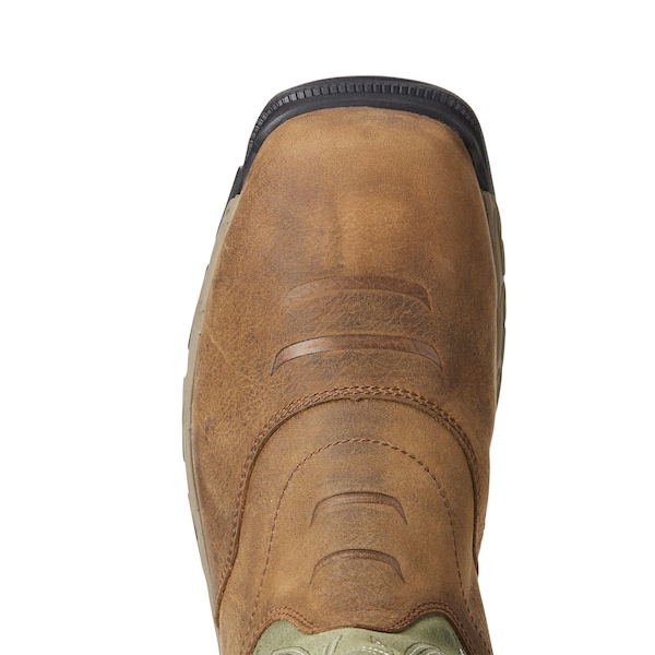 Ariat Men's 10 in Composite Toe Western Boot, Brown/Green, 13, D, 10021486 - 10021486