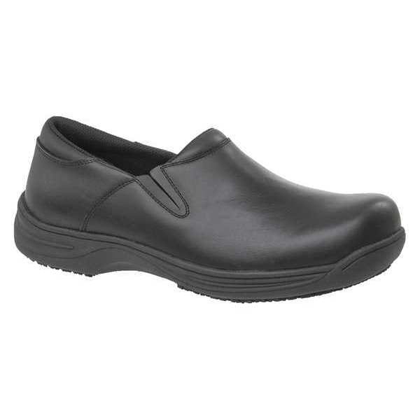 Genuine Grip 470, Women's Loafer Shoe, 10.5 Medium, Leather, 4 in Height, Black - 470-10.5M