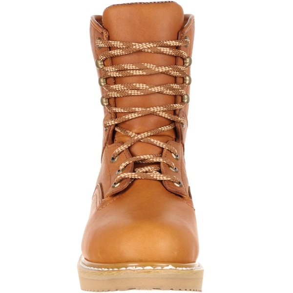 Georgia Boot Men's Wedge Work Boot, 10 M, Steel Toe, 8 in H, Barracuda Gold, G8342 - G8342