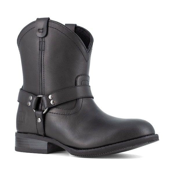 Frye Supply Womens Black Steel Toe Harness Work, 8 W, 5 H, Black - FR40601F
