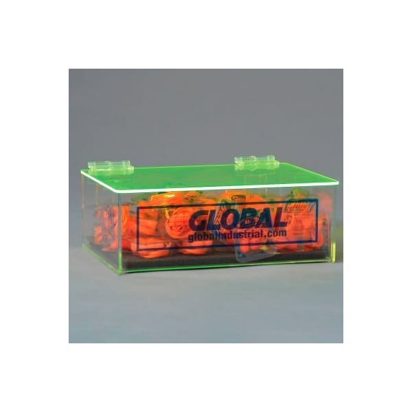 National Marker Co Global Industrial Acrylic Safety PPE Dispenser Compact With Cover And Pad GLADTC - 672061