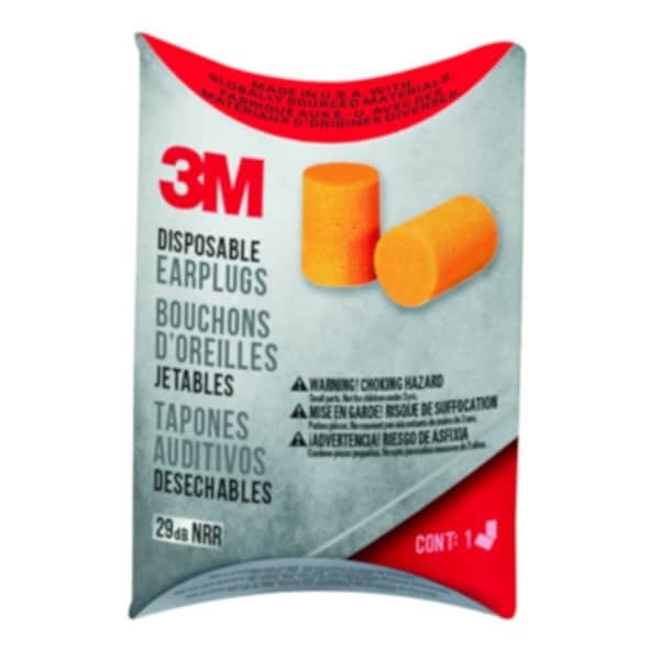 3M 3M 90581-200-1C Earplug, Orange Ear Plug, Foam Ear Plug - 90581-200-1C