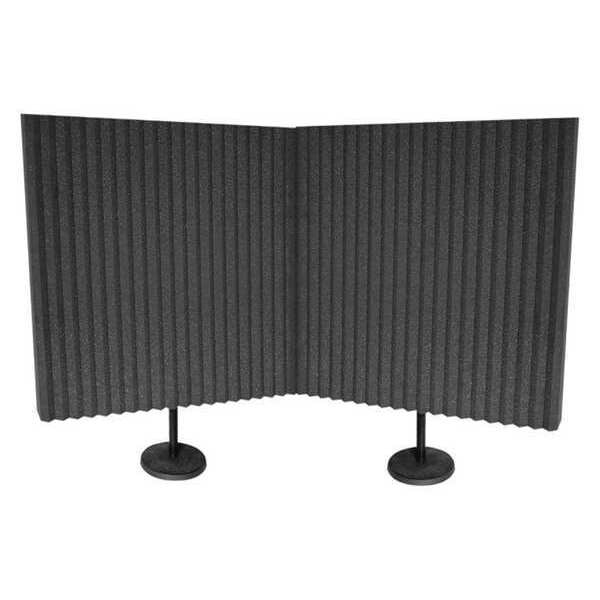 Auralex Acoustics Acoustic Panel, Open Cell Polyurethane Foam, Polyester, Polypropylene, 24 in W, 24 in L, 3 in Thick - DESKMAX