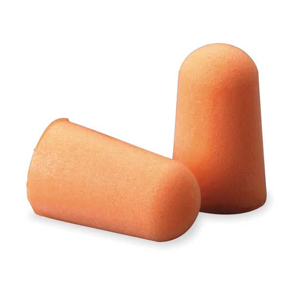 3M Disposable Uncorded Ear Plugs, Foam, Bullet Shape, NRR 29 dB, M, Orange, 200 Pairs - 29008