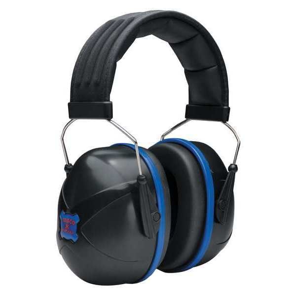 Tasco Over-the-Head Ear Muffs, 30 dB, Nextera, Black/Blue - 100-03006