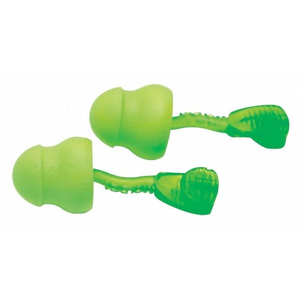 Moldex Glide Reusable Foam Ear Plugs, Pod Shape, 30 dB, Green, 100 PK - 6940