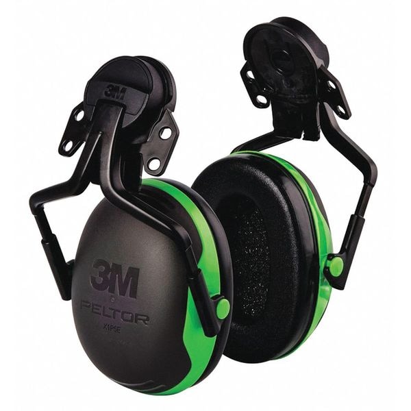 3M Peltor Hard Hat Mounted Ear Muffs, 21 dB, Peltor X1, Black - X1P5E