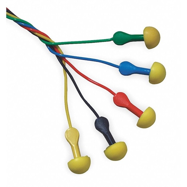 3M E-A-R EXPRESS Pod Plugs Disposable Corded Ear Plugs, NRR 25 dB, Asst Colors, 100 Pairs - 311-1115