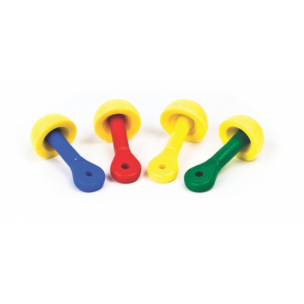 3M E-A-R EXPRESS Pod Plugs Disposable Corded Ear Plugs, NRR 25 dB, Asst Colors, 100 Pairs - 311-1115