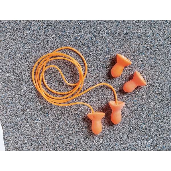 Honeywell Howard Leight Quiet Reusable Corded Ear Plugs, Bell Shaped, NRR 26 dB, M, Orange, 100 Pairs - QD30