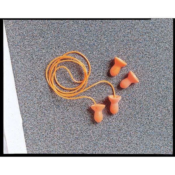 Honeywell Howard Leight Quiet Reusable Corded Ear Plugs, Bell Shaped, NRR 26 dB, M, Orange, 100 Pairs - QD30