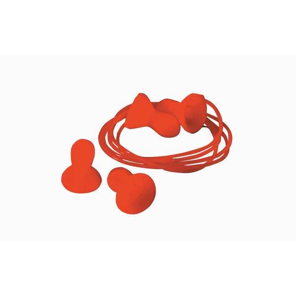 Honeywell Howard Leight Quiet Reusable Corded Ear Plugs, Bell Shaped, NRR 26 dB, M, Orange, 100 Pairs - QD30