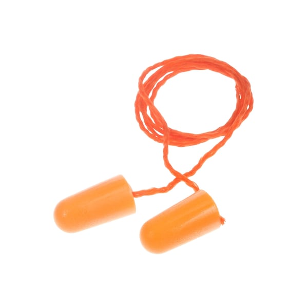 3M Disposable Earplugs, Bullet; Tapered Shape, 29.0 Decibel, Orange - 7100099848