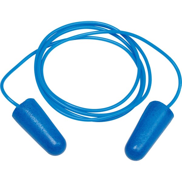 Pyramex Pyramex Corded Metal Detectable Disposable Earplugs, 100PK - DPD1001