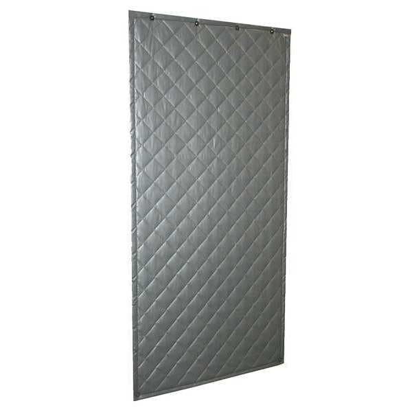 Sound Seal Acoustic Partition, 0.75 NRC, Fiberglass, 4 ft W, 8 ft L, 1 in Thick, Gray - 110