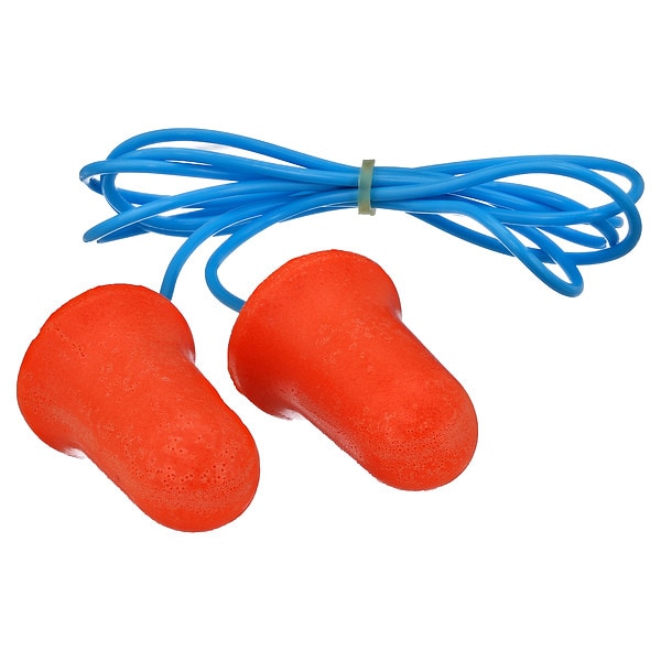 Honeywell Howard Leight Max-30 Disposable Corded Earplugs, Foam, Bell Shape, NRR 33 dB, Coral, 5 Pairs/Box - MXM-5-30