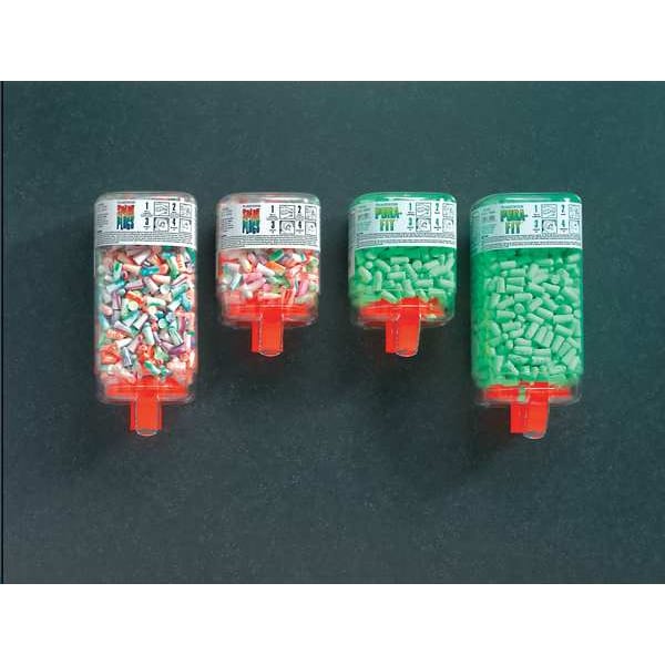 Moldex Disposable Uncorded Ear Plugs with Dispenser, Bell Shape, 33 dB, 500 Pairs, Green - 6647