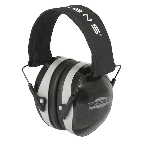 Radians Over-the-Head Ear Muffs, 29, TRPX, Gray / Black - TR29-BX