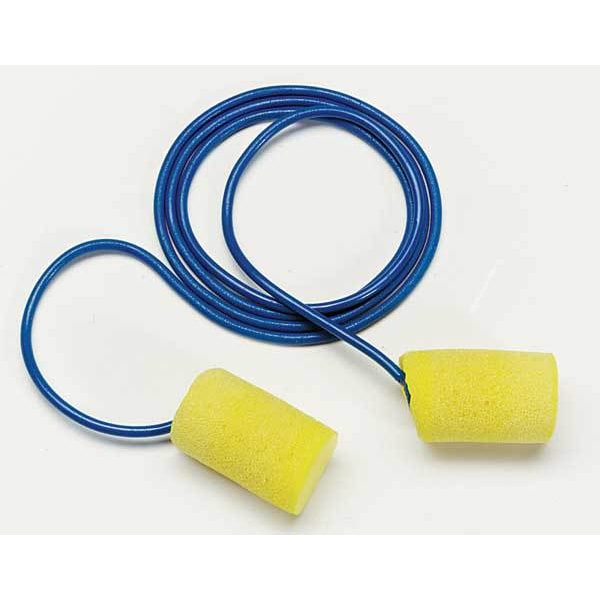 3M E-A-R Classic Plus Disposable Foam Ear Plugs, Cylinder Shape, 33 dB, Yellow, 200 PK - 311-1105