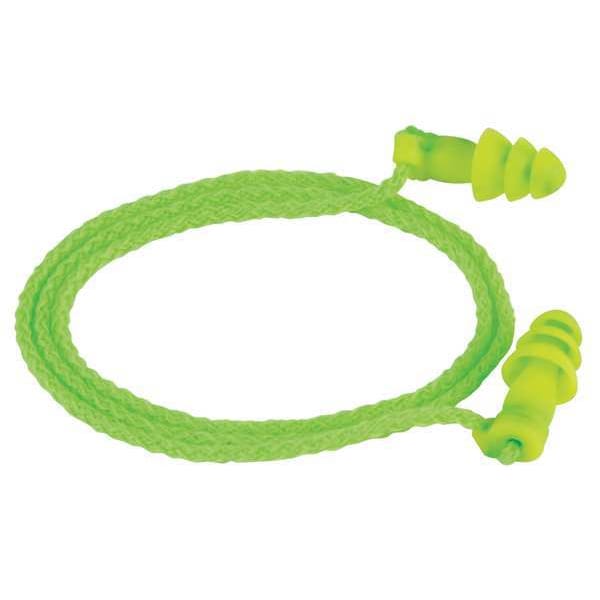 Moldex Jetz(R) Reusable Soft Plastic Ear Plugs, Flanged Shape, 27 dB, Green, 50 PK - 6455