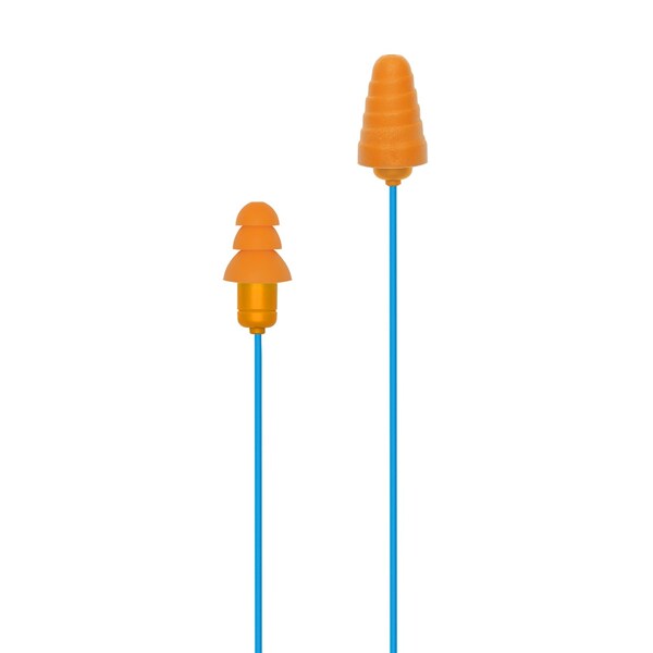 Plugfones Plugfones Guardian 29 dB Nylon/Silicone/Soft Foam 3.5 MM Jack Earplugs/Earphones Blue/Orange 1 pair - PG-UO