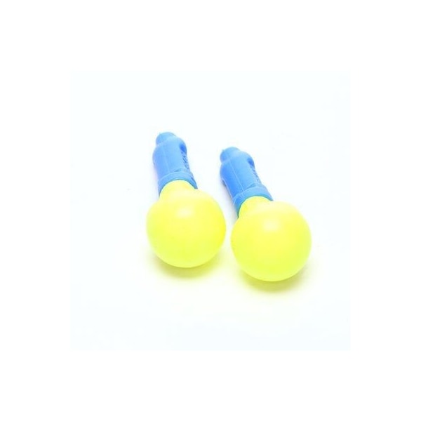 3M Disposable Uncorded Ear Plugs, Pod Shape, 28 dB, Blue/Yellow - 80529-18000