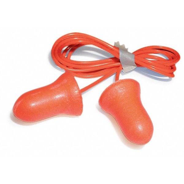 Zoro Select Max(R) Disposable Foam Ear Plugs, Bell Shape, 33 dB, Orange/Red, 10 PK - MAX6
