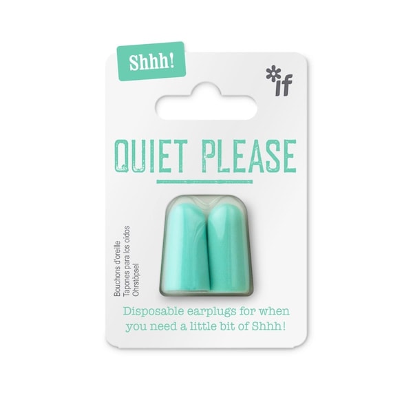 Solitario Shhh Earplugs Quiet Please, Green - SO3554885