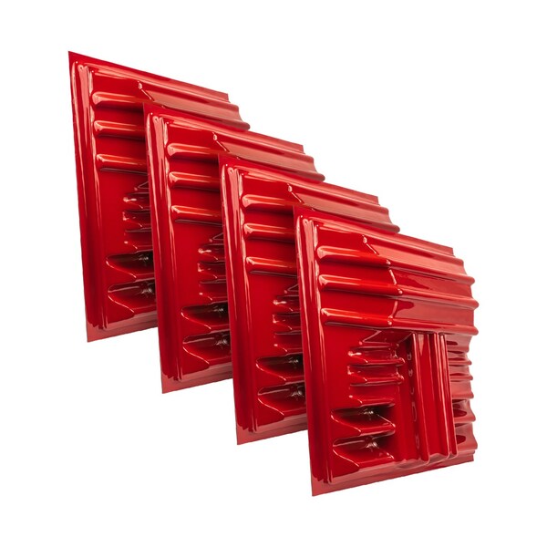 Auralex Acoustics T'Fusor Red, 4PK - F'FUSOR RED 4PK