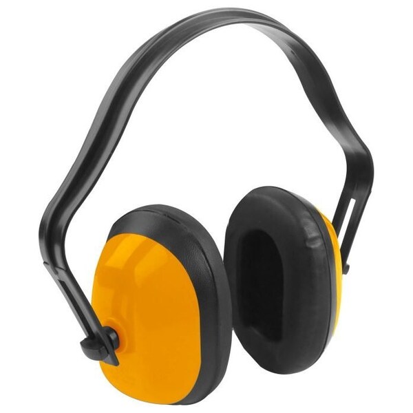 Tolsen Ear Muff CE and ANSI Approved, SNR: 26db, NRR= 21db, Soft Foam-Filled Cushion - 45083