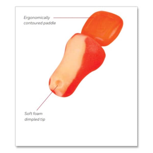 Honeywell Howard Leight Reusable Bell Shaped Uncorded Foam Earplugs, Uncorded, One Size Fits Most, 31 dB NRR, Orange, 1000PK - TFPLUS1