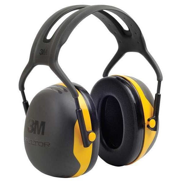 3M Peltor Over-the-Head Ear Muffs, 24 dB, Peltor X2, Black/Yellow - X2A