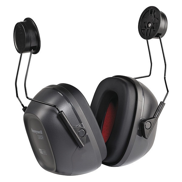 Honeywell Howard Leight Hard Hat Mounted Ear Muffs, 27 dB, VeriShield, Black - 1035124-VS
