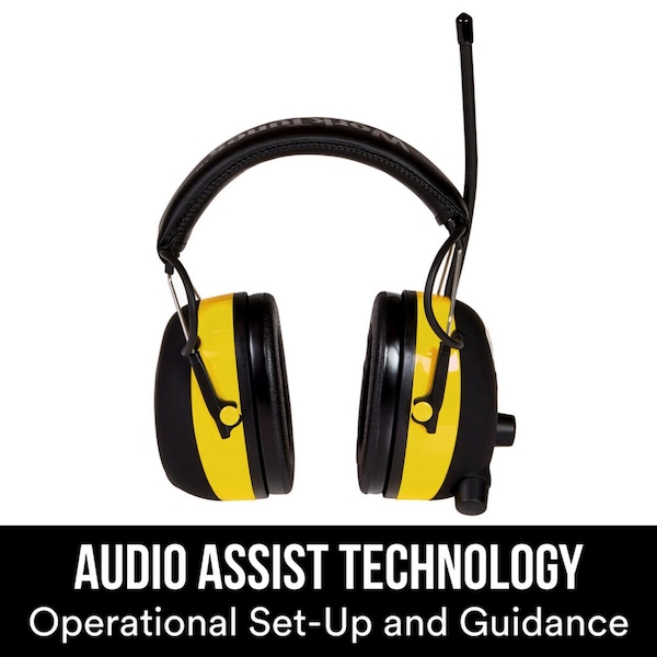 3M Tekk Protection 3M WorkTunes 24 dB Plastic Professional Hearing Protectors Black/Yellow 1 pk - 90541H1-DC-PS