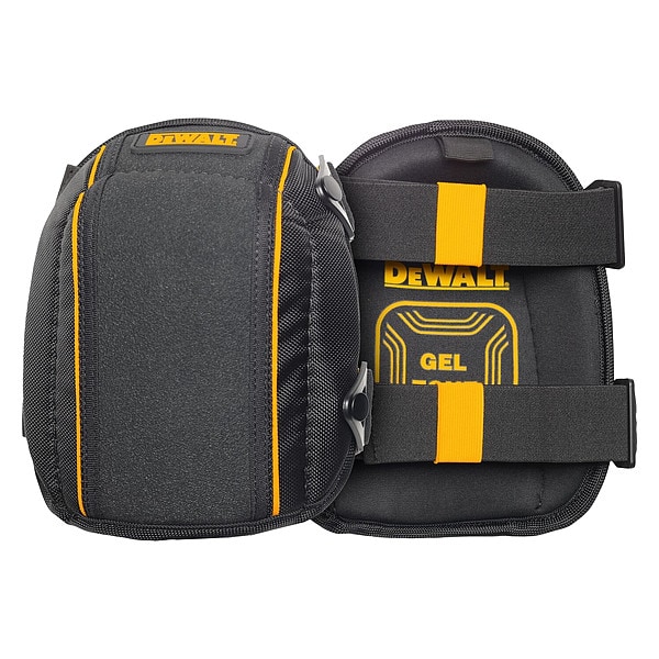 Dewalt Knee Pad, Swivel, Gel Pad, Fabric Cap, Quick Release Closure, 2 Straps, Black, Universal - DWST590014