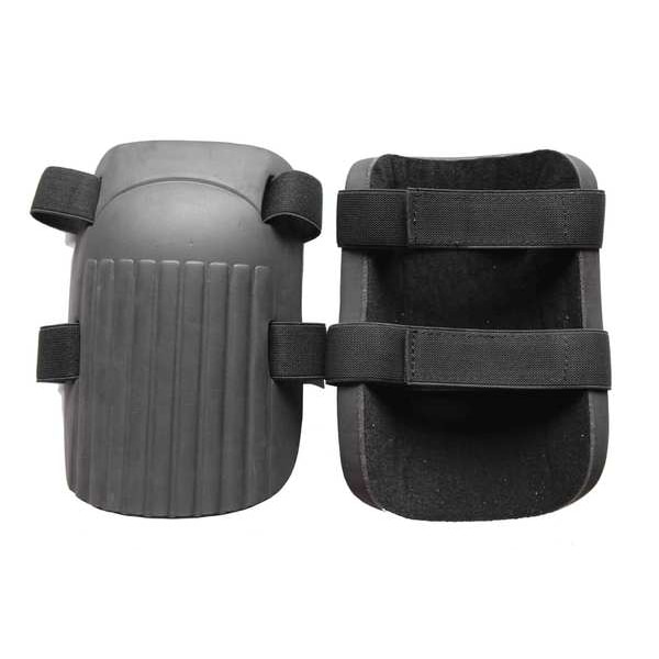 Westward Knee Pad, Non-marring, Foam Pad, Foam Cap, hook-and-loop Closure, 2 Straps, Black, Gray, Universal - 12F688
