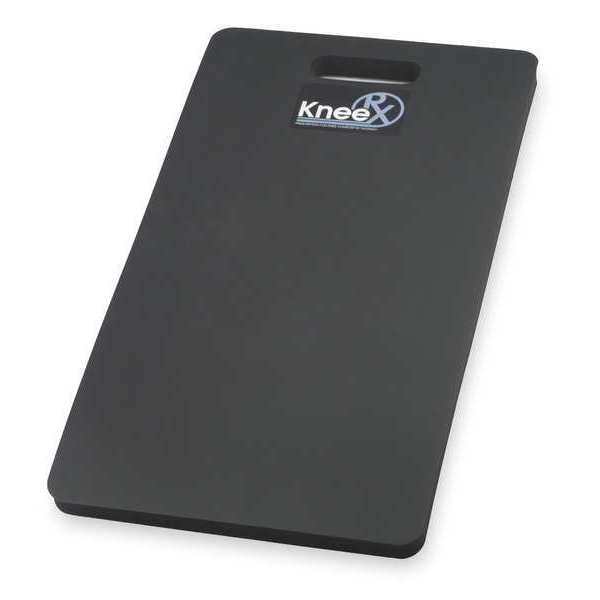 Notrax Knee RX Kneeling Mat, Rubber Bottom, Nitrile/PVC Kneeling Pad, Handle, 12 in L x 22 in W, Black - 951S1222BL