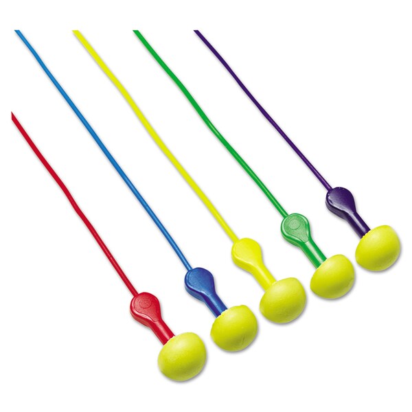 3M EAR Express Pod Plugs Single-Use Earplugs, Corded, 25 dB NRR, Yellow Plug Tips, Pair, 100PK - 70071515194