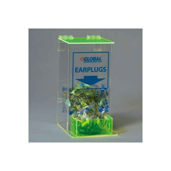 National Marker Co Global Industrial Acrylic Safety PPE Dispenser Ear Plugs Small GLAEP-4 - 672062