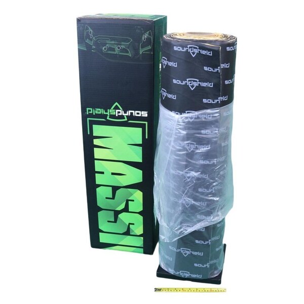 Soundshield 48.75 Square Feet of Sound Deadening Material made of 3 MM Closed Cell Acoustic Foam, Aluminum Foil - SSD-MASSIVE