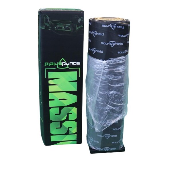 Soundshield 48.75 Square Feet of Sound Deadening Material made of 3 MM Closed Cell Acoustic Foam, Aluminum Foil - SSD-MASSIVE