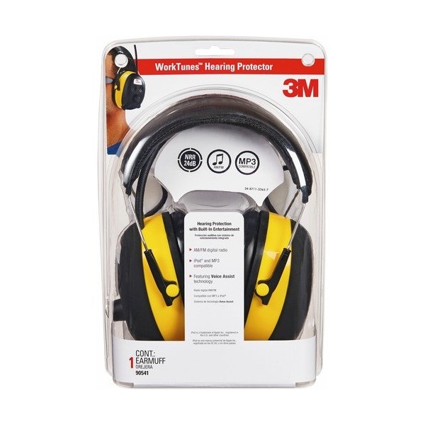 3M Commercial Earmuff, Am-Fm Radio, Mp3 - MMM9054100000V