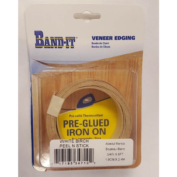 Band-It Band-It Peel-N-Stick .030 in. X 3/4 in. W X 8 ft. L White Birch Edge Banding #2/BTR Premium Grade - 34710