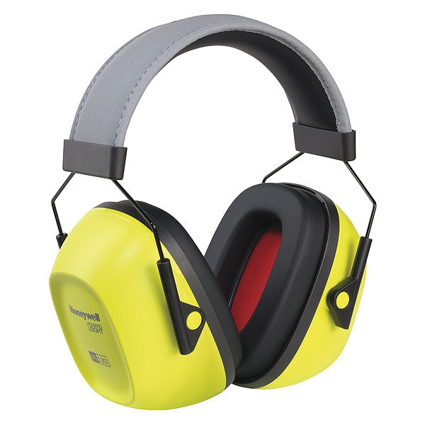 Honeywell Howard Leight VeriShield Over-the-Head Earmuffs, Passive Protection, NRR 30 dB, Foam, Black/Yellow - 1035110-VS